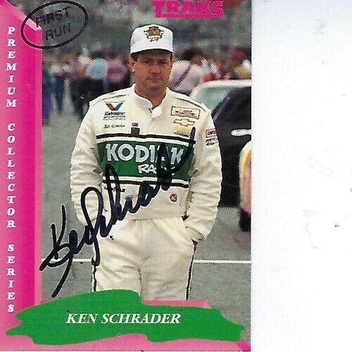 KEN SCHRADER SIGNED 1993 TRAKS RACING FIRST RUN #47 - NASCAR | eBay