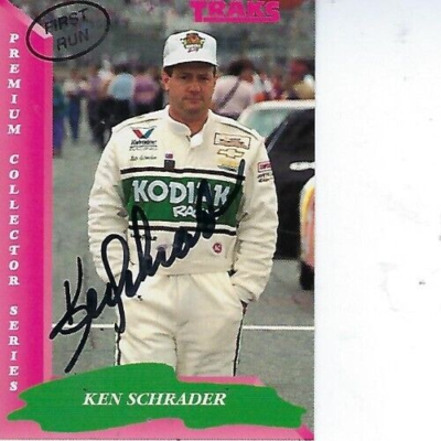 KEN SCHRADER SIGNED 1993 TRAKS RACING FIRST RUN #47 - NASCAR | eBay
