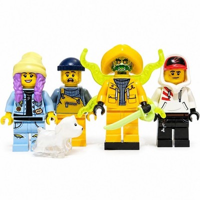 LEGO Hidden Side Wrecked Shrimp Boat Minifigure Lot 5 Figures Ghost Hunters