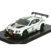 Spark SB108 1/43 Bentley Continental GT3 #8 24 Stunden Spa 2015 Modellauto Weiß