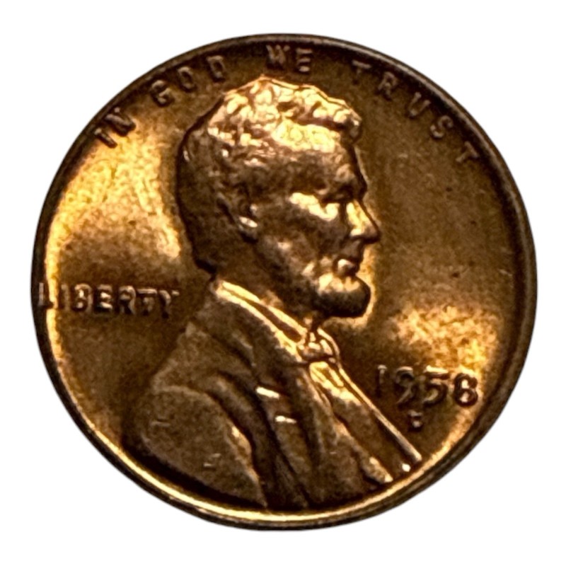 1958 D Lincoln Wheat Penny One Cent Coin Ungraded