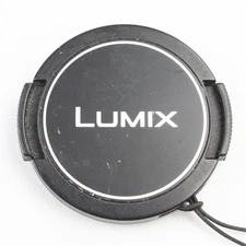 Panasonic Lumix - Black/Silver 40mm Clip-On Lens Cap for Compact Digital