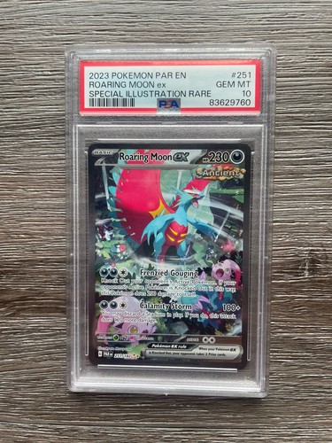 Pokemon Roaring Moon ex Paradox Rift Special Illustration Rare 251/182 PSA 10