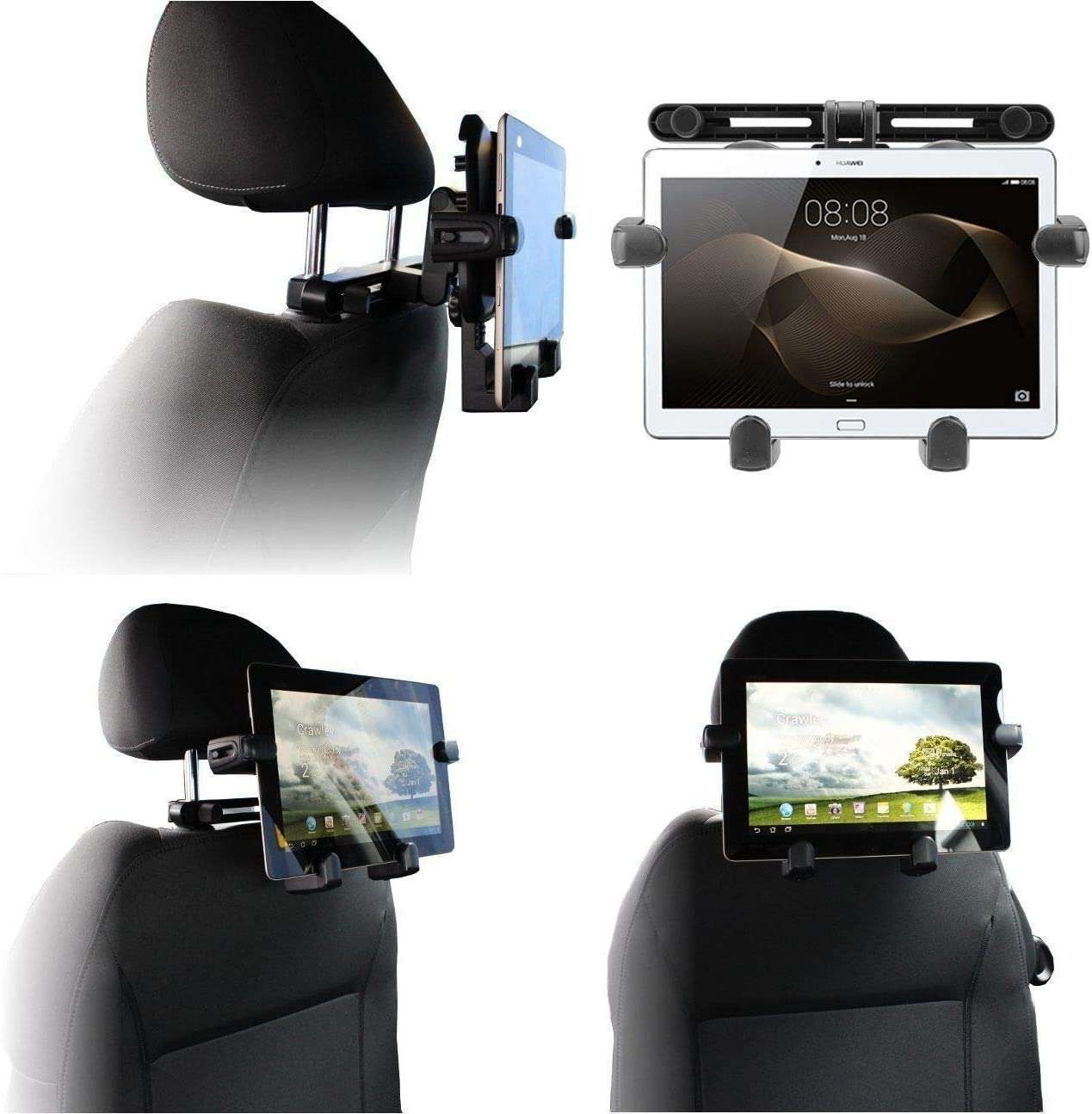 Navitech In-Car Portable Tablet Headrest Mount For UJJ 10 Inch Tablet