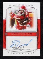 2019 Panini National Treasures Signatures 20/99 Damien Williams #S-DW Auto 7zf