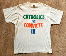 VINTAGE 1990 Catholics vs Convicts III - Notre Dame vs Miami - Size XL