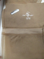 1PR VINTAGE ARCHER SEAMED FULL FASHION NYLON STOCKINGS 10 1/2 LONG BEIGE