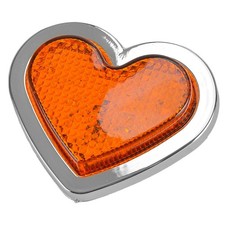 Car 1x Heart Shaped Indicators Side Marker Li...