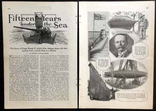 Submarine History 1926 pictorial Bayou St. John - USS Holland - Frank T. Cable