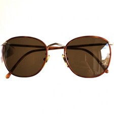 occhiali da sole GIORGIO ARMANI 141 715 50 rounded brown gold vintage sunglasses