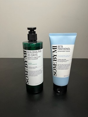 SOME BY MI AHA.BHA.PHA 30 Days Miracle Acne Clear Body Cleanser and Beta Panthen