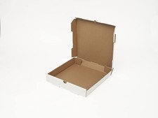 Premium 14" Pizza Box Bundle of 50 Plain White Corrugated Cardboard Take out