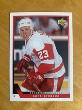 1993-94 Upper Deck # 452 Greg Johnson Detroit Red Wings