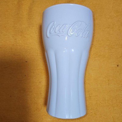Coca Cola white tumbler made in France #314c30