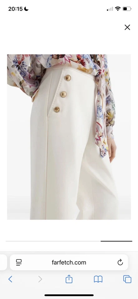 Pantalón marinero con botones de cintura alta Marella Foto 2 de 4