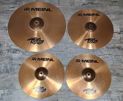 Meinl Raker Beckensatz Medium 20 Ride, 16 Crash, 14 HiHat Bronze Made in Germany