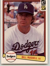 1982 Donruss Bill Russell #453 Los Angeles Dodgers