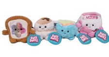 Russ Bum Bumz Breakfast Timothy, Pattie, Cyrus, Sunday Soft Mini Plush Lot Of 4