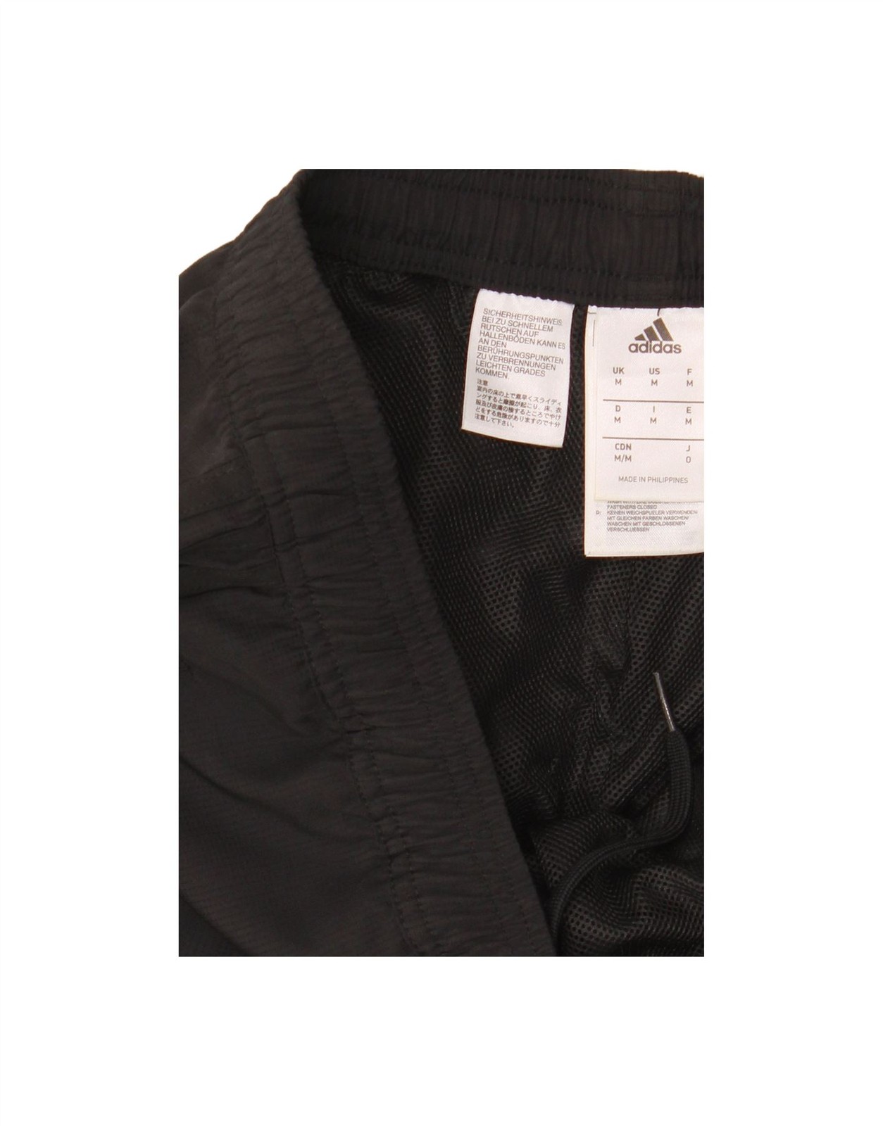 ADIDAS Mens Climalite Graphic Tracksuit Trousers Medium  Black Polyester BZ11 image 3