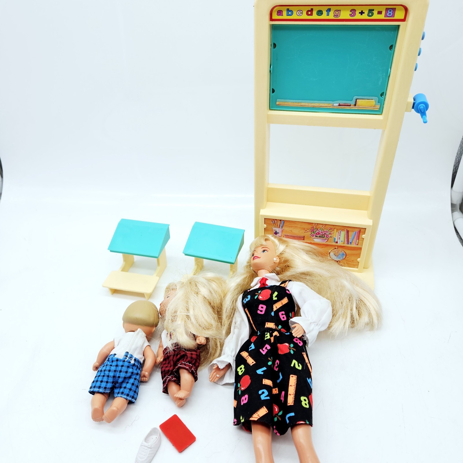 Barbie Doll Teacher Set 2 Kids Mattel 1995 Schoolroom Sounds