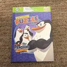 Penguins of Madagascar Puzzle Time LeapReader Tag Book Hardcover Interactive