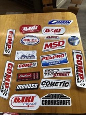 38 2 Of Each Original Hot Rod Drag Racing Fender Speed Shop Decal Sticker Lot