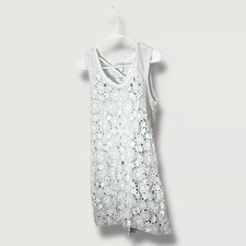 Calypso St Barth for Target White Hand Crocheted Dress Size Large