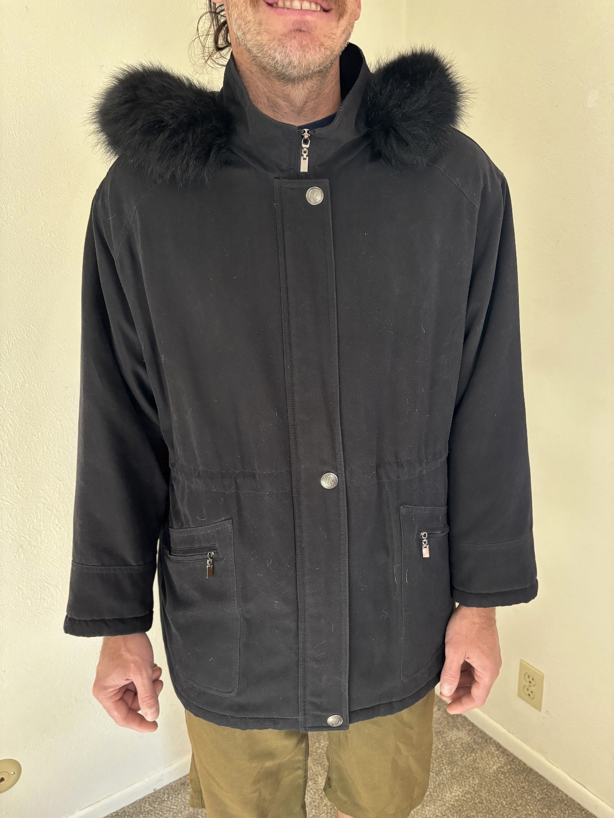 Pendleton Women's Black Coat Removable Finnish Fu… - image 4