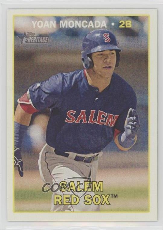 2016 Topps Heritage Minor League Edition Yoan Moncada #215 3d5