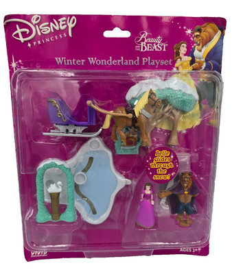 Vivid Imaginations Disney Die Schöne und das Biest Winter Wonderland Spielset Neu