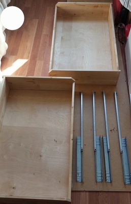Ikea regal Schubladen 2 mal aus massivholz mit schubladenauszüge(auszugschienen)