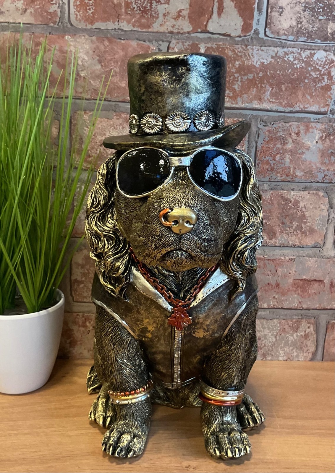 Shudehill Giftware Dudes Rock Band Spaniel Ornament Figurine JD357151