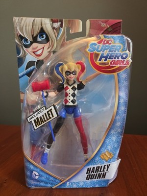 NEW DC Super Hero Girls Harley Quinn Action Figure 6 inch Doll w/ Mallet READ