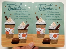 2 Cards DaySpring Religious Thanksgiving Friends are the Family we Choose