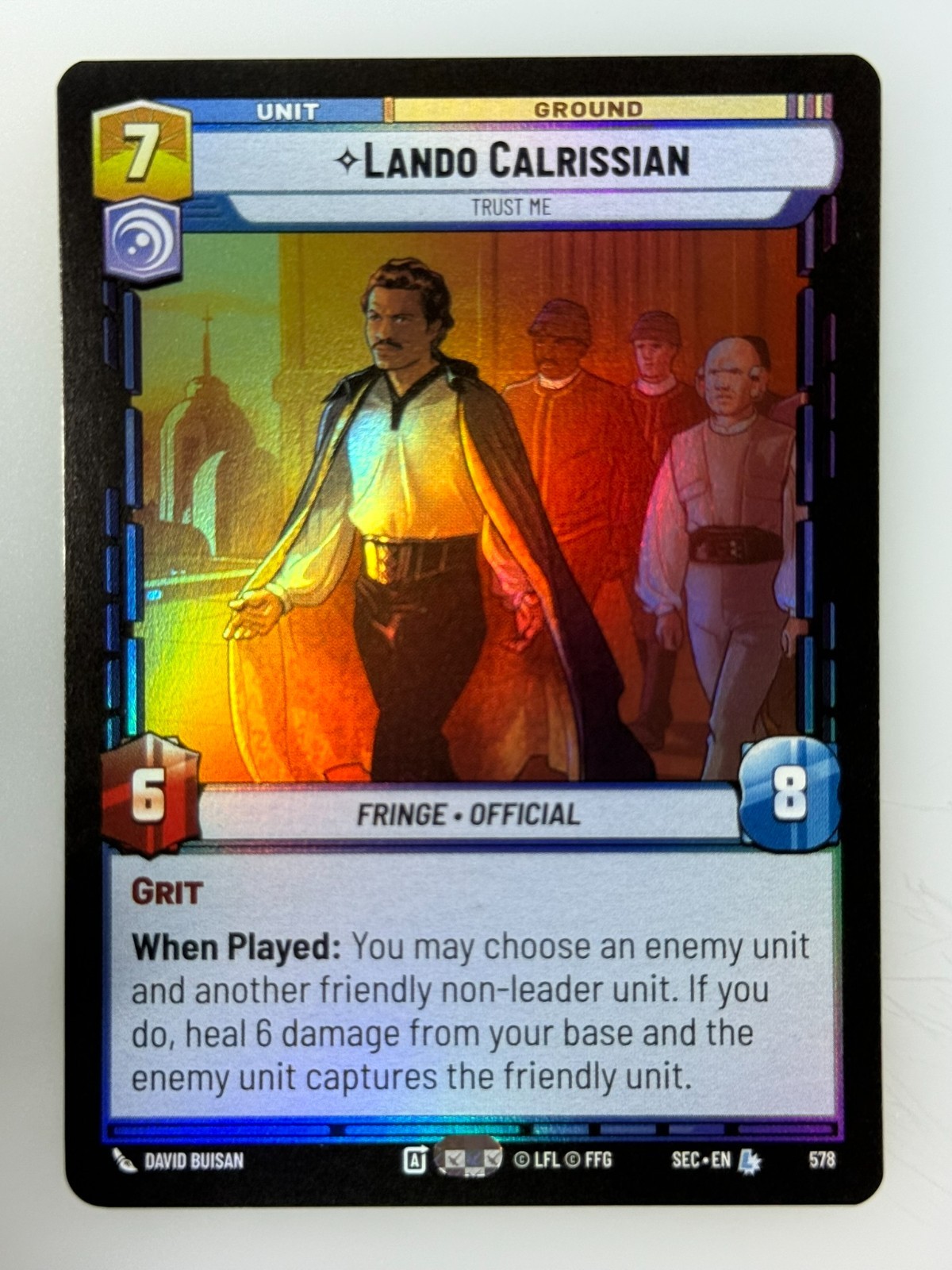 Star Wars Unlimited - Lando Calrissian Foil 578