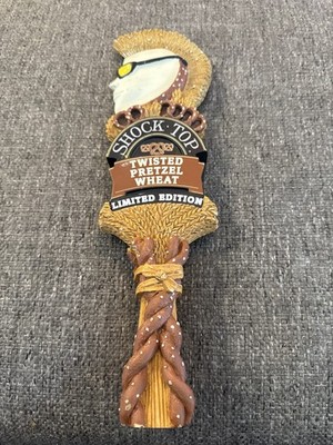 Shock Top Twisted Pretzel Wheat Beer Tap Handle   Limited Edition Discontinued