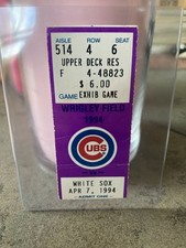 1994 Michael Jordan MLB Debut Ticket Stub Chicago Cubs White Sox MJ's Only Game