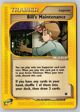 Bill's Maintenance 137/165 Uncommon Expedition Base Set Pokemon Near Mint