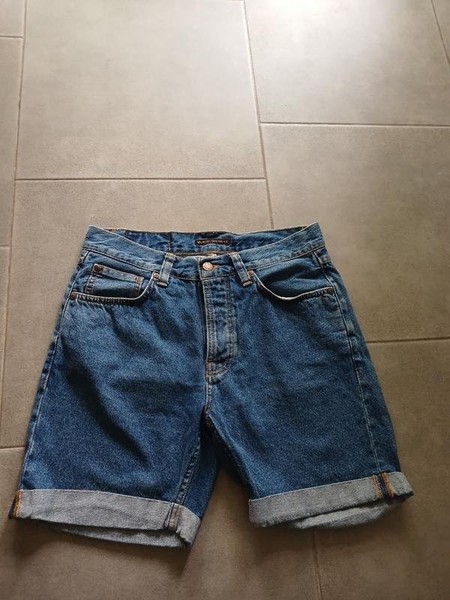 Women Nudie Jeans Shorts Navy 38 / M / 46