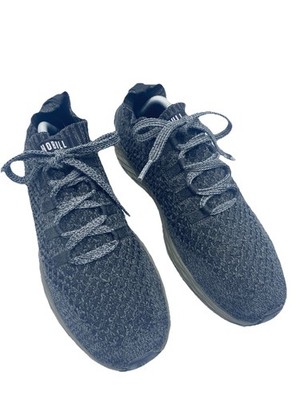 NOBULL  All day Knit Ripstop Runner Shoes Men s 10.5 Black Gray Slate Gum Soles