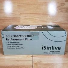 iSinlive Core 300 / Core300-P Replacement Filters 2-Pack HEPA & Carbon  New Open