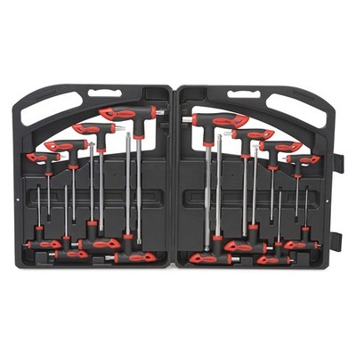16 Pcs Hex And Torx Wrench Set T Handle Allen Key With Case For Long Shafts Stor