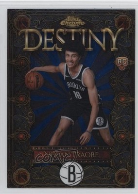 2025 Topps Chrome Destiny Blue Refractor 8/150 Nolan Traore #D-16 Rookie RC 1pe9