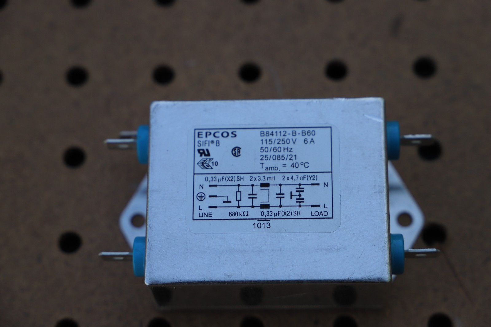 EPCOS B84112-B-B60 115V/250V, 6A FILTER