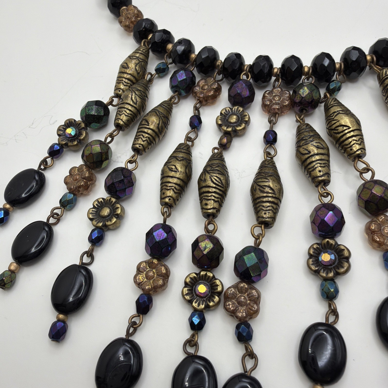 Chico’s Waterfall Statement Necklace Multi-color … - image 2