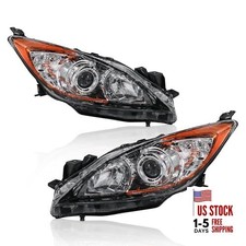 Headlights Assembly Replacement Compatible with 2010-2013 Chrome/Clear/Amber