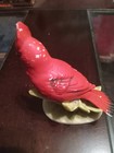 Cardinal Head UP Hand Painted Lefton China on flowers some discoloration RW464 — photo 6