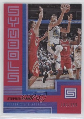 2017-18 Panini Status Symbols Red 243/299 Stephen Curry #8 ni4