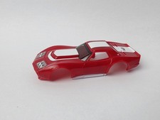 AFX TRAS CORVETTE RED/WHITE HO SLOT CAR BODY UNUSED 