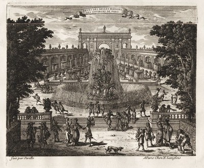 Paris Veues des belles maisons title page Titel Perelle Kupferstich engra 305836